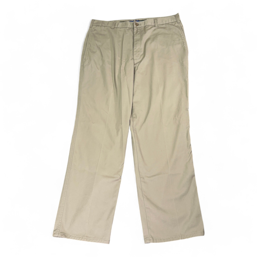 Vintage Duxbak Pants Mens 36x30 Khaki Beige Tan Casual 90s Creased Outdoor